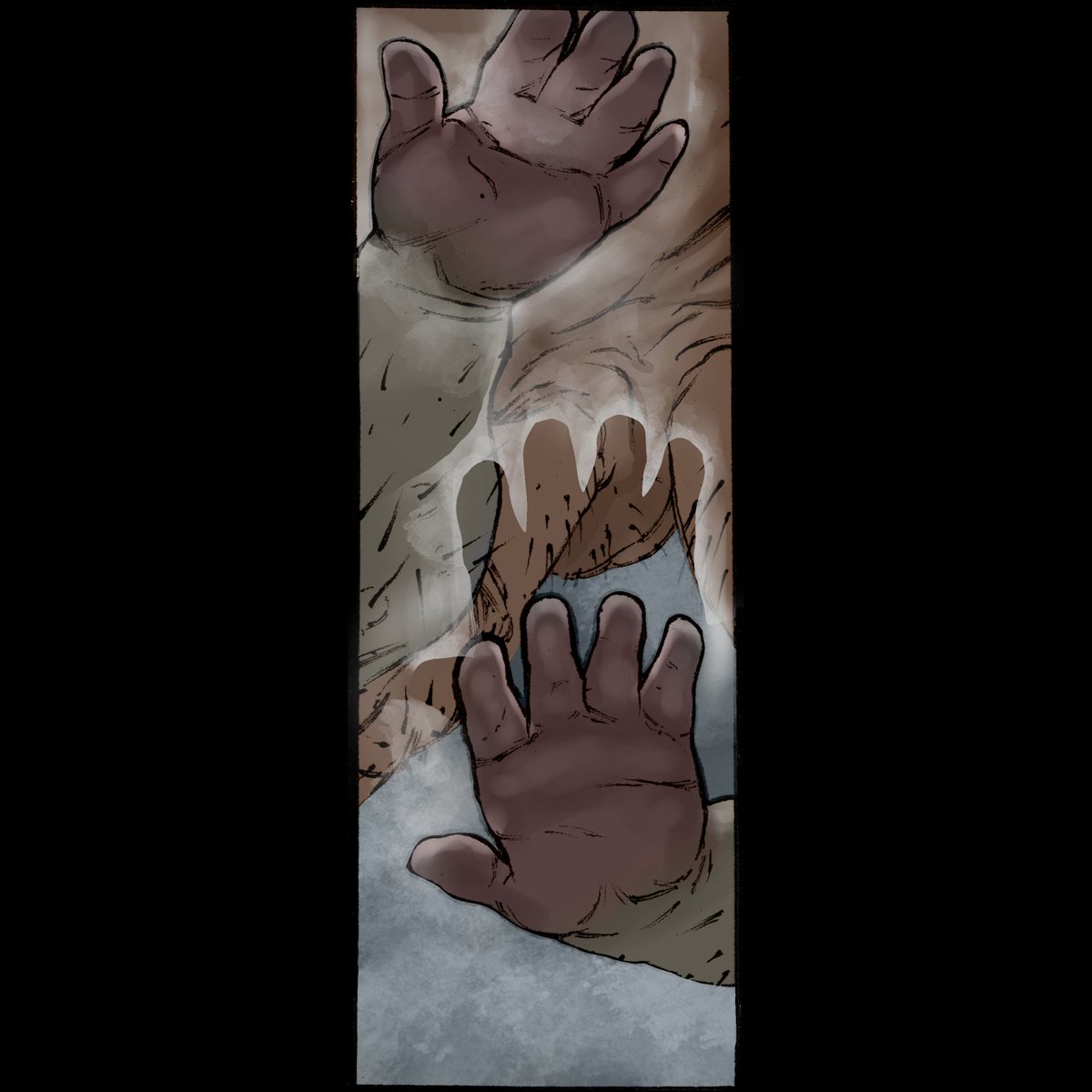 sourflesh's tweet photo. Shelbyville adaptation Page 10 of 13
โHUUUUMMANNNNSSโฆโ
#horrorcomics #shelbyville #kingcast #silenthill #stephenking #comicart #strangerthings #traditionalink #clipstudiopaint #spider #cutebabyhands https://t.co/MM4QoFVR0F