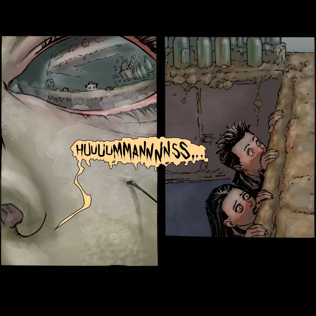 sourflesh's tweet photo. Shelbyville adaptation Page 10 of 13
โHUUUUMMANNNNSSโฆโ
#horrorcomics #shelbyville #kingcast #silenthill #stephenking #comicart #strangerthings #traditionalink #clipstudiopaint #spider #cutebabyhands https://t.co/MM4QoFVR0F