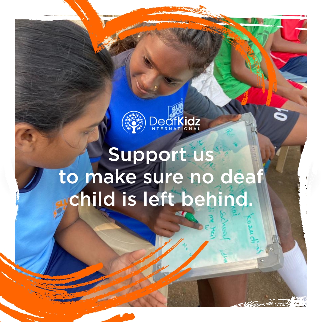 DeafKidzIntl's tweet photo. Happy #DeafAwarenessWeek! Did you know deafness is the 3rd largest disability globally, yet the least resourced? Deaf children are 3x more likely to be abused than hearing children. Our global projects address these vitals safeguarding gaps #NoDeafChildLeftBehind #DeafInclusion https://t.co/YwKJrS4HOG