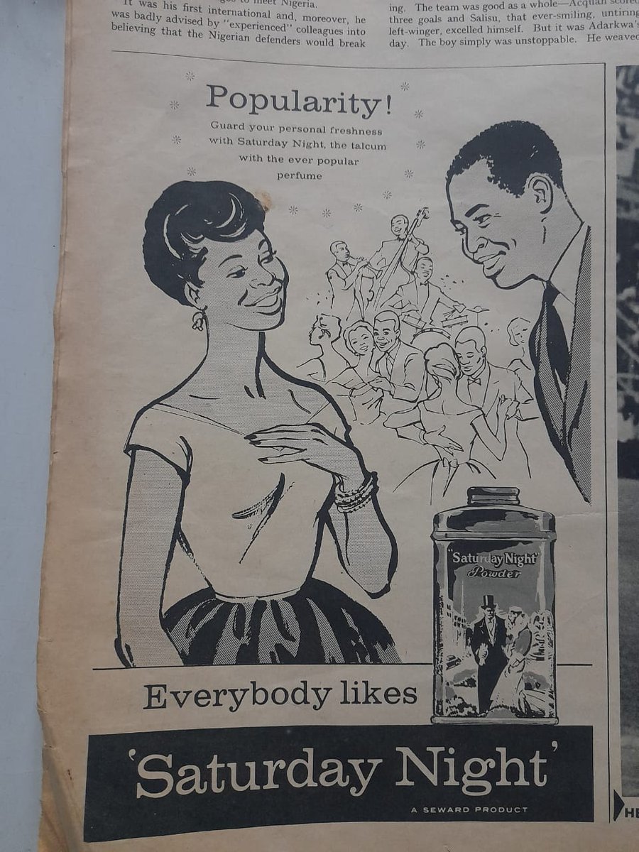 KafuiDey's tweet photo. Just rescued an April 1962 edition of Drum Magazine from the clutches of the gari and beans seller!

The ads chale!

#WayBackWednesday #DrumMagazine #printads https://t.co/zKRzM9Fu4E