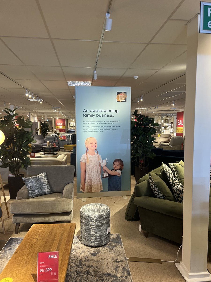 A brilliant morning with @FamilyBizPaul at the Thurrock Furniture Village store and hearing great stories from Peter and Charlie. #FamilyBizRoadTrip