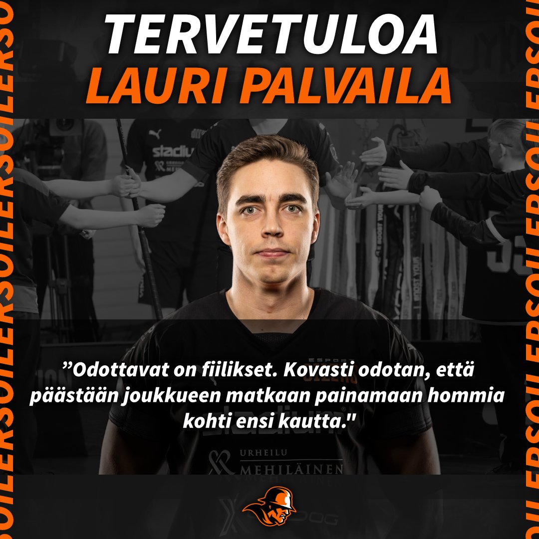 EsportOilers's tweet photo. 𝗧𝗘𝗥𝗩𝗘𝗧𝗨𝗟𝗢𝗔 𝗟𝗔𝗣𝗔!

28-vuotias puolustaja Lauri Palvaila liittyy Oilersin riveihin. Uransa aikaisemmat kuusi liigakautta Palvaila on edustanut LASB:ia.

Uutinen: https://t.co/vGDEjb1MLM
_
#EsportOilers | #Fliiga | #Espooliikkuu https://t.co/XnFfiXDetB