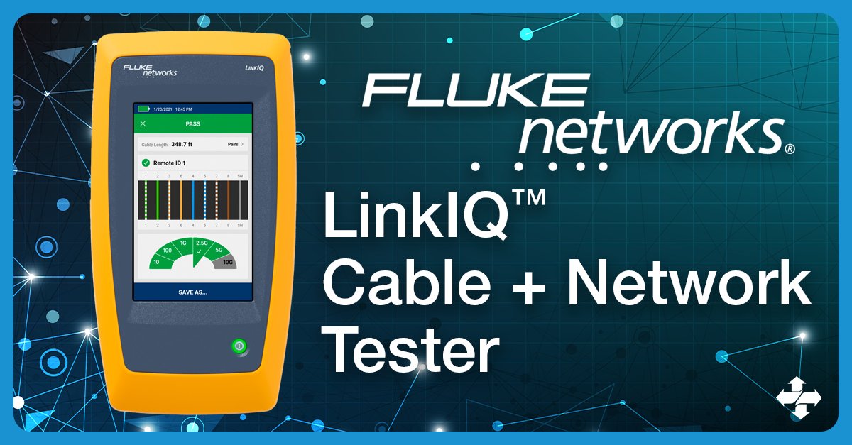 ArrowWireCable's tweet image. Cable testing you trust. Network testing you need.
In Stock - Fluke LinkIQ™ Cable+Network Tester. 

#AWC #FlukeNetworks #Data #Install #Network