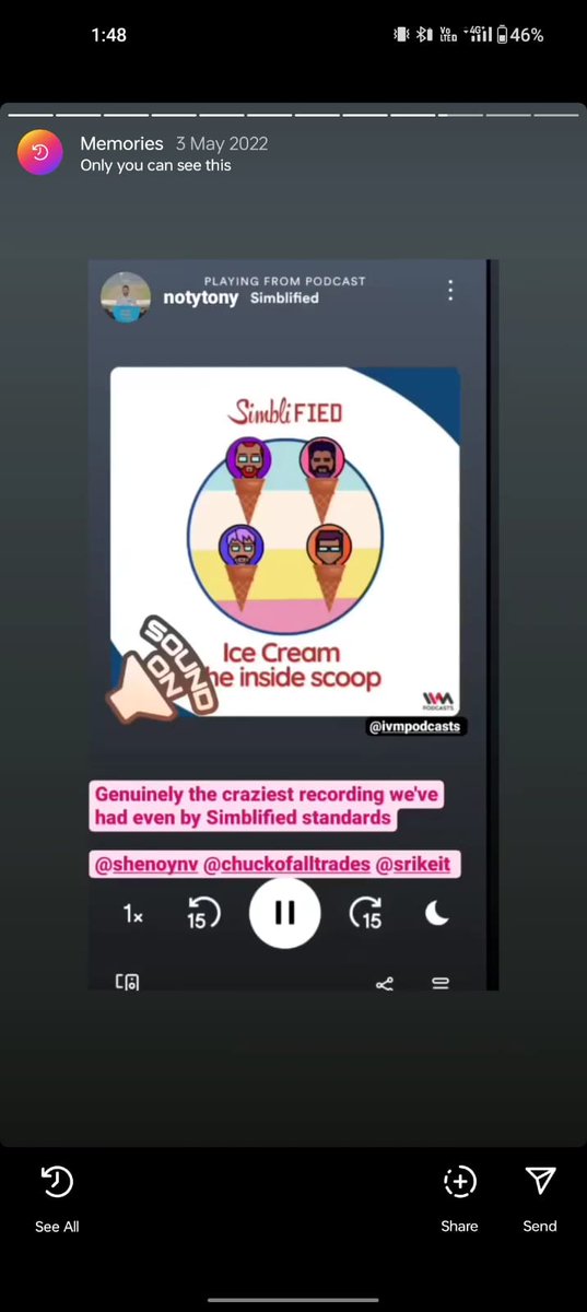 One year to the day of our maddest episode.
<a href="/Srikeit/">Srikeit</a> <a href="/notytony/">notytony</a> <a href="/shenoyn/">Narendra Shenoy</a> 

open.spotify.com/episode/7z5vn0…