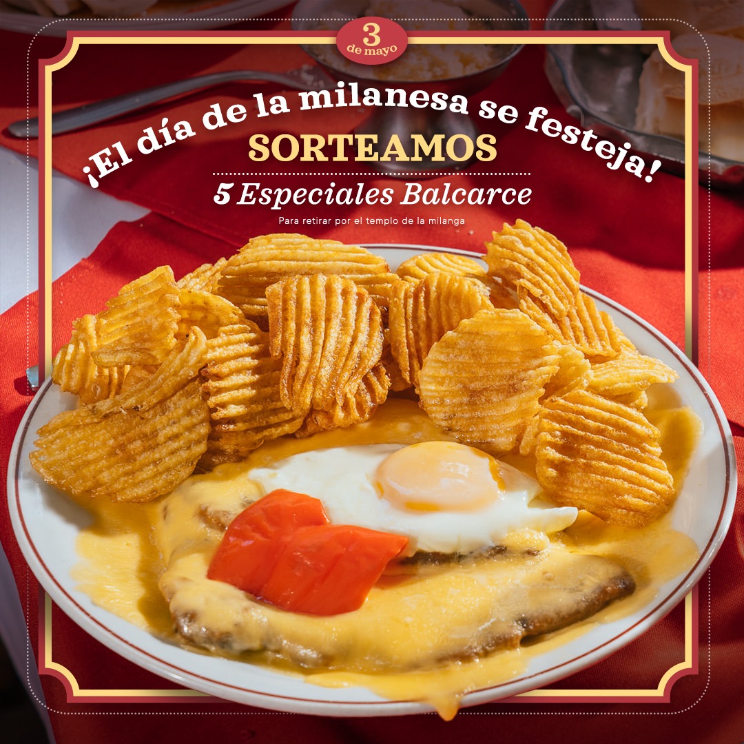 AGUANTE LA MILANGA Y AGUANTE FESTEJAR SU DÍA!! Como nosotros somos EL TEMPLO DE LA MILANGA EN ESTE PLANETA nos rompemos este sorteo.

👉 Dale RT, seguinos y etiquetá gente en comentarios. 

Podés ganarte 1 Especial Balcarce para retirar por el Comedor. Anunciamos el 10/5 📅