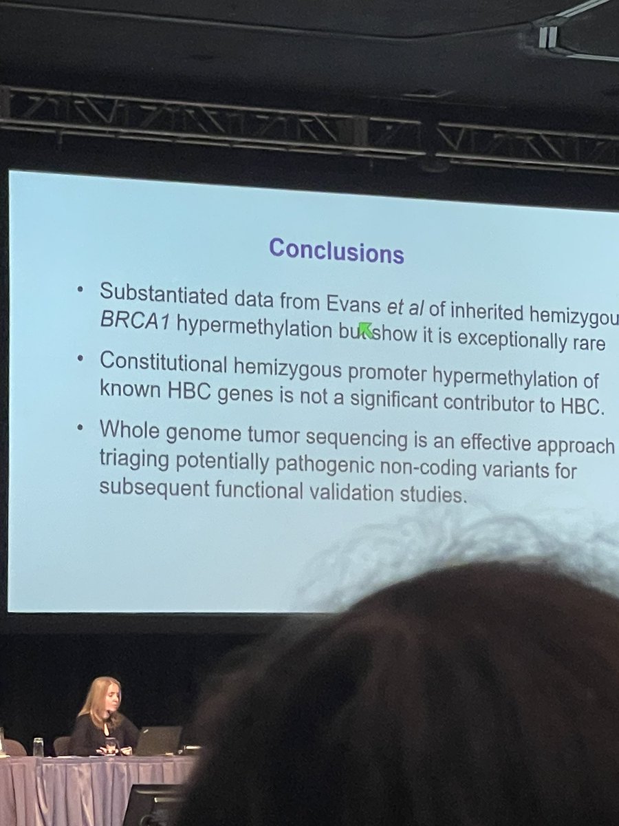 Does germline promoter methylation in BRCA1/2 and PALB2 explain the missing heritability in women with strong family history who test negative? The results of germline methylation testing thus far suggest that it is not a major contributor- Dr. Ian Campbell at #BRCA symposium