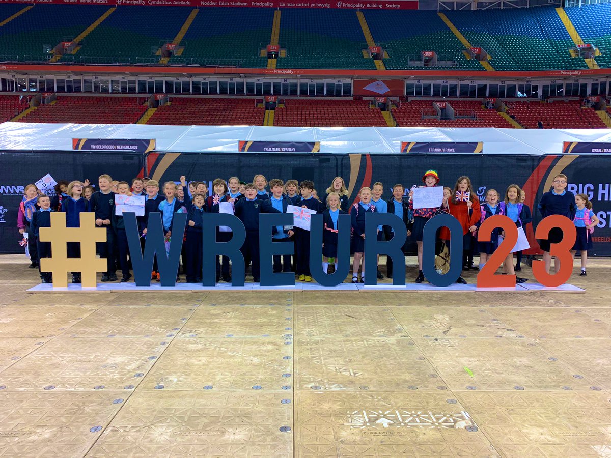 Ysgolyffin's tweet photo. Am brofiad arbennig! Llongyfarchiadau i dîm Prydain am ennill eich gêm cyntaf a phob lwc gyda gweddill eich gemau!
What an excellent experience! Congratulations to the British team on your first win and good luck for the rest of your games! 

@WREuro23 @gbwrnews @principalitysta https://t.co/lF8xAje2kd