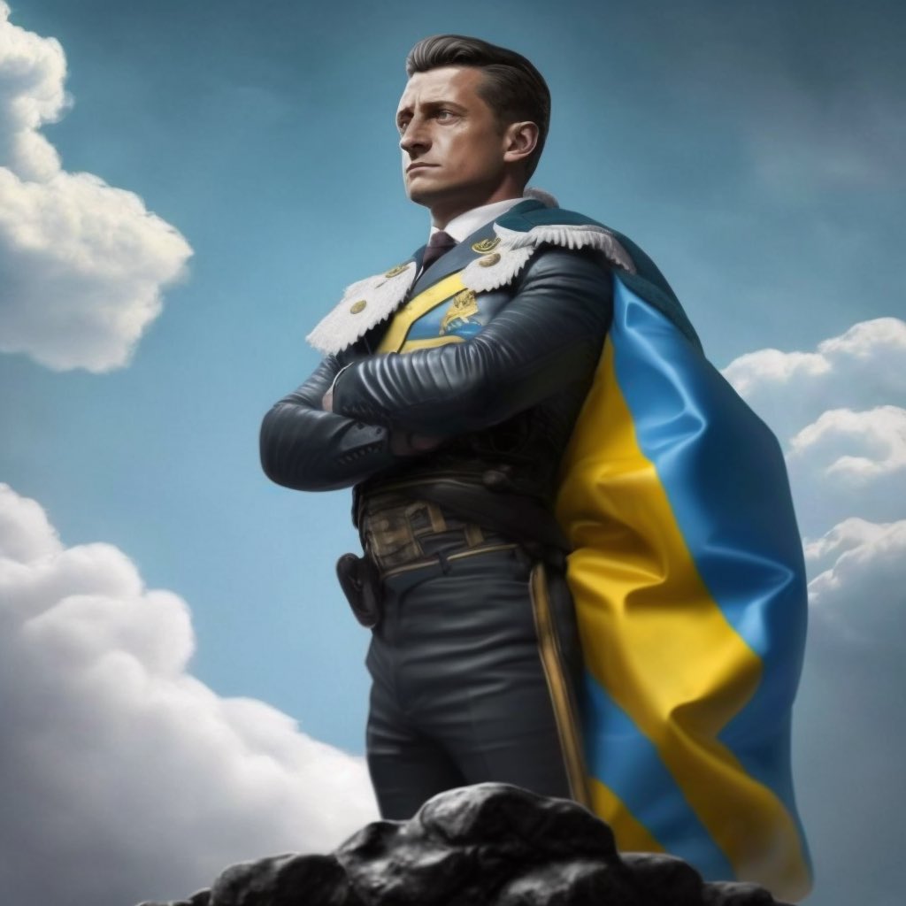 Zelensky tuli Suomeen.

Tein sen kunniaksi kuvan.