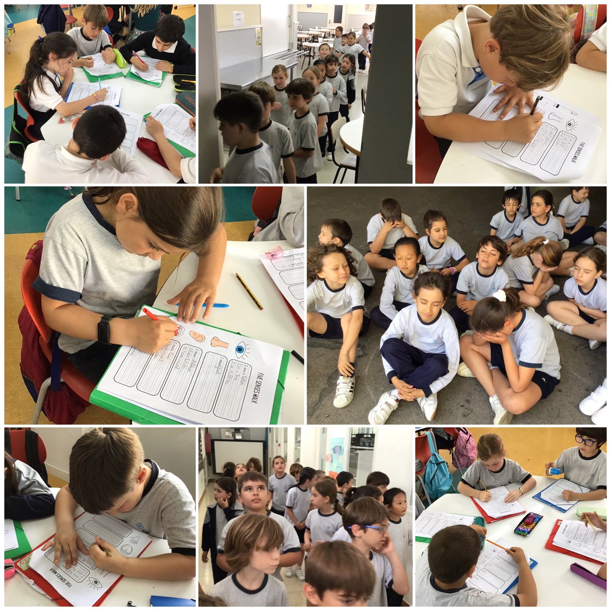 PrimNatzEsplu's tweet photo. 🚶🏼‍♀️🚶🏿5 SENSES WALK🚶🏾‍♀️🚶🏼 
What can you feel around the school? 👂👀👃👅👋

#LosCompas2n #EnglishisFun #Science #Senses https://t.co/QJsi4GHUY6