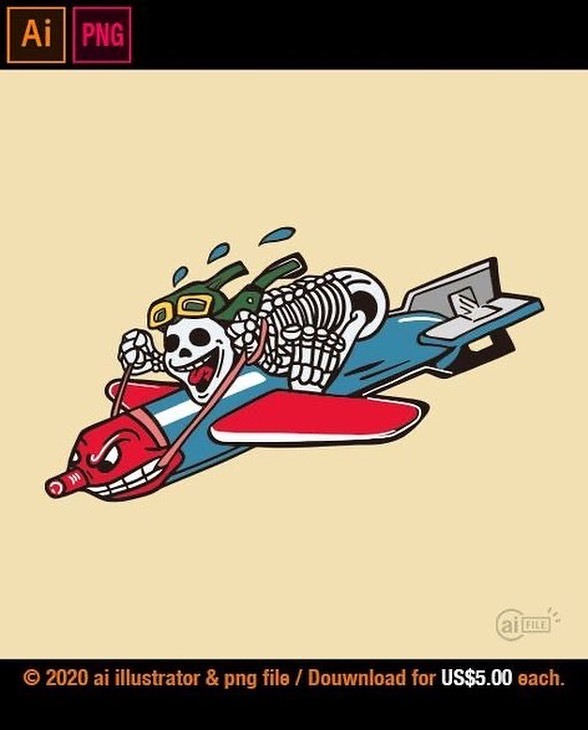 ai_file's tweet photo. Skull character riding rocket – illustration
Designed by Richard.K
Product ID : 000-0040
Royalty Free
@ai.file
・
https://t.co/qLiMbekHJX
・
・
#character #skull #skullcharacter #skeleton #skeletoncharacter #characterdesign #tattoo #tattoodesign
#Illustrationsales #Illustrati… https://t.co/HCFiLadmwf