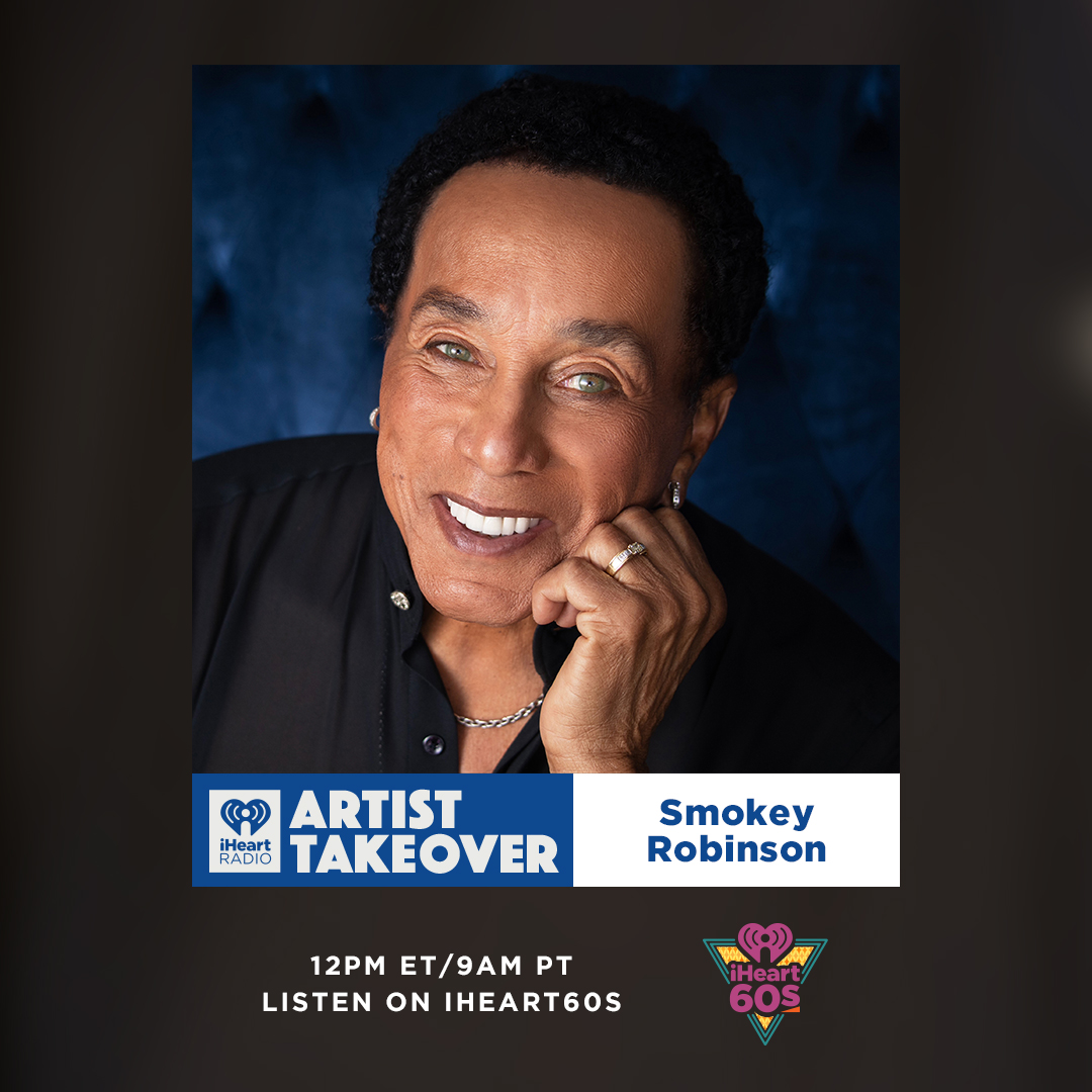 .@smokeyrobinson is taking over the airwaves! 🔥😍 Listen here: ihr.fm/iHeart60s