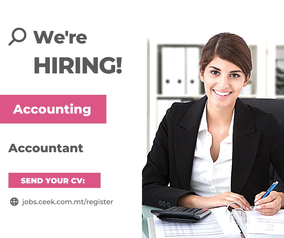 ceekrecruitment's tweet image. 🔎 We are currently looking for a Junior Client Accountant to join one of our clients, an international company in the financial and corporate sector.

📨Find out more and apply
lnkd.in/dkZjS8eP

#accountant #clientaccountant #junioraccountant #juniors #malta #hiring