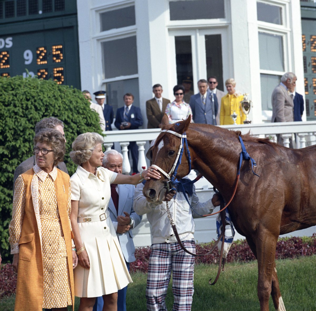 Today is Champions Day at <a href="/ChurchillDowns/">Churchill Downs</a> and we are commemorating the 50th anniversary of Secretariat's Triple Crown win 🏆🏆🏆
