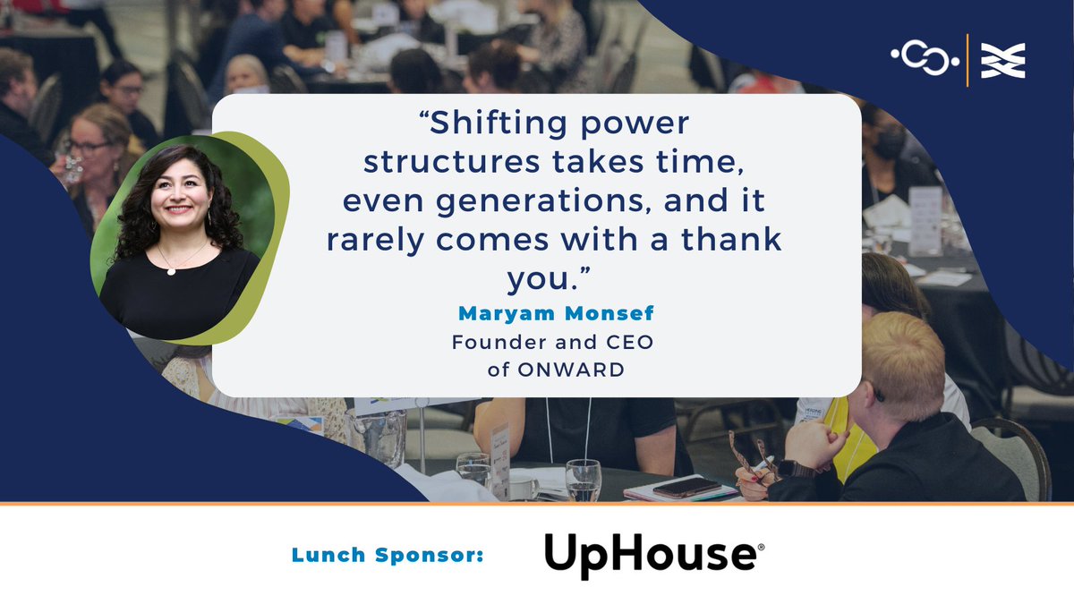 TheWpgChamber's tweet image. "Shifting power structure takes time, even generations, and it rarely comes with a thank you." @MaryamMonsef, Founder and CEO of Onward
#CODEConference #CODEThoughts