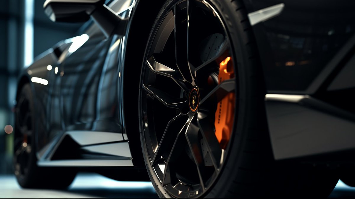 iamneubert's tweet photo. ✨Automotive in #midjourney v5.1

Something the new model is very good at is industrial design. I decided to throw my favourite car prompt at it and was not disappointed!

The sharpness increased and the vehicle with its details are now presented with more accuracy!

#Prompt 👉🏼 ALT
#lamborghini #aiphotography
