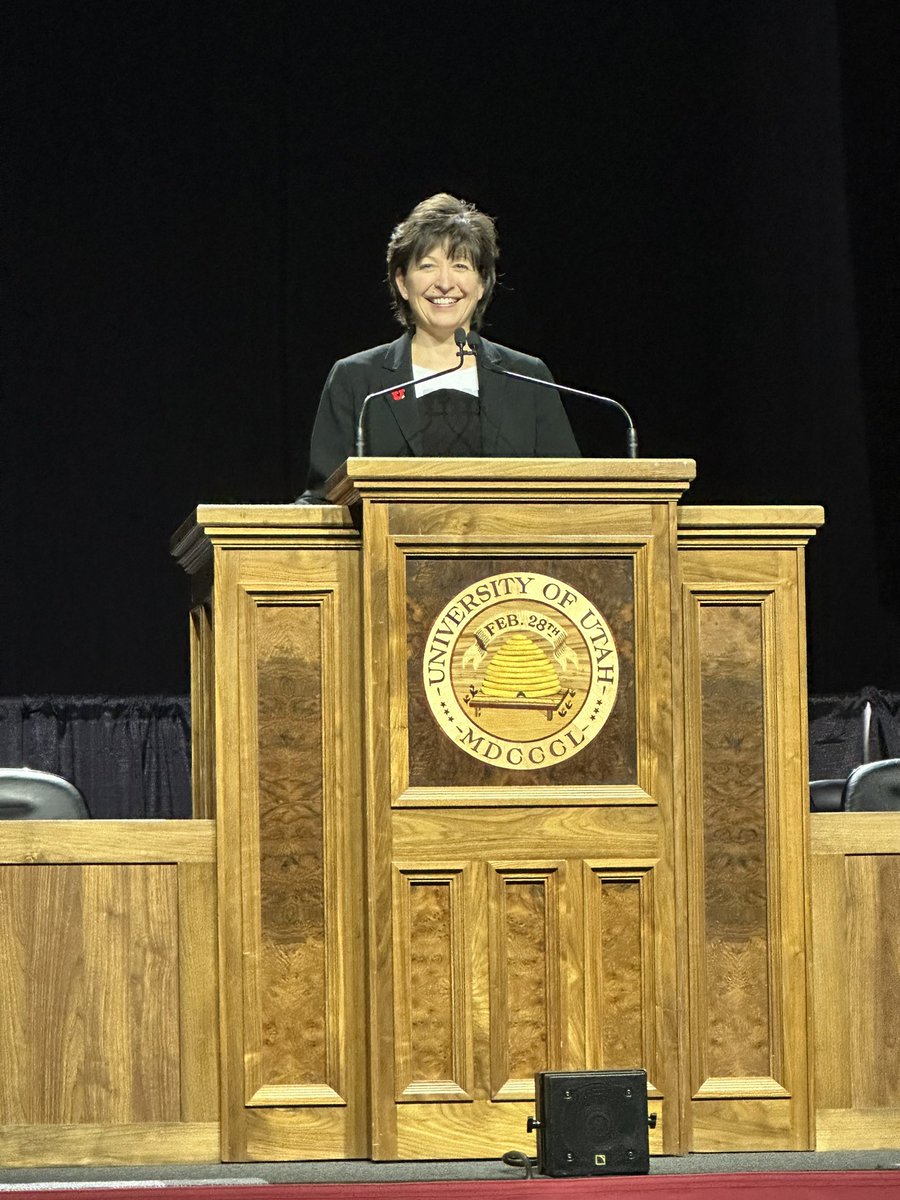UofUProvost's tweet image. YES, I am excited for my first @UUtah commencement tomorrow and YES I will be using a riser  #UtahGrad23 #verticallychallenged