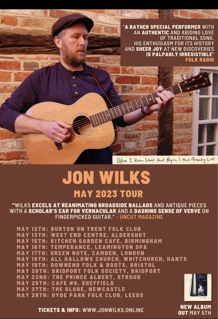 goodhonestmusic's tweet photo. HEADS UP! Tonight, @JonWilksMusic (and his ‘dashing sense of verve’ - Uncut Mag) will play live on @BBCRadio2 @themarkrad #FolkShow ahead of Jon’s 12-date tour this month + new album release. #liveinsession #gigs #tour #tradfolk #livemusic #folk https://t.co/H023J1aHKH