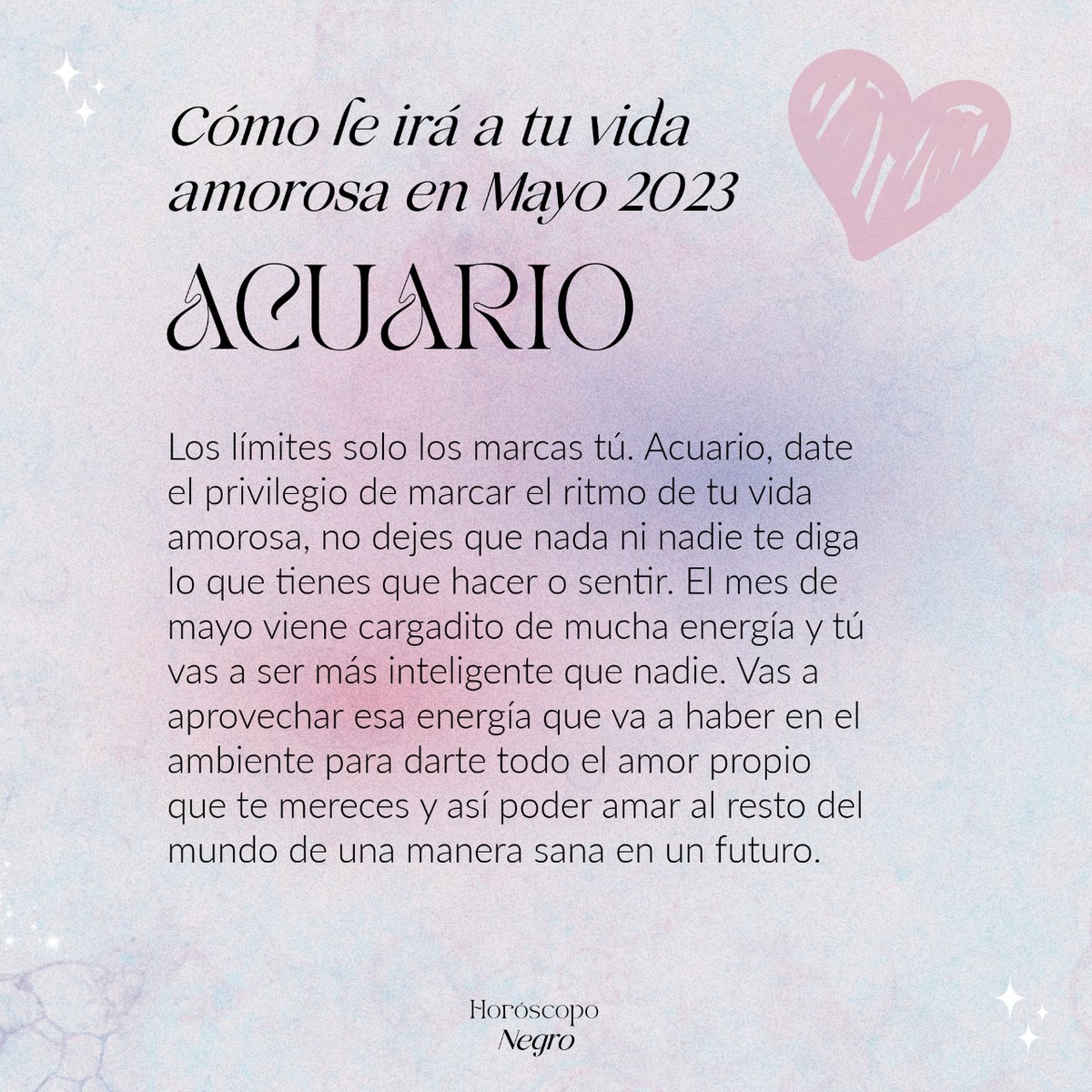 Cómo le irá a tu vida amorosa en Mayo 2023 ✨🖤✨ #acuario #horoscoponegro