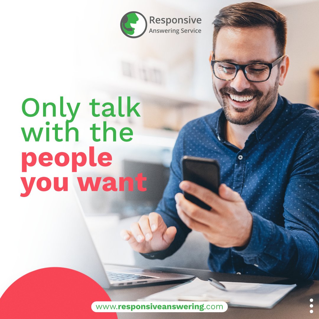ResAnsweringSer's tweet image. Our advanced call screening system and live operator greeting service will ensure you only talk with the people you want, when you want, and make a lasting impression on your customers. 

#callscreening #professionalcommunication #customersatisfaction