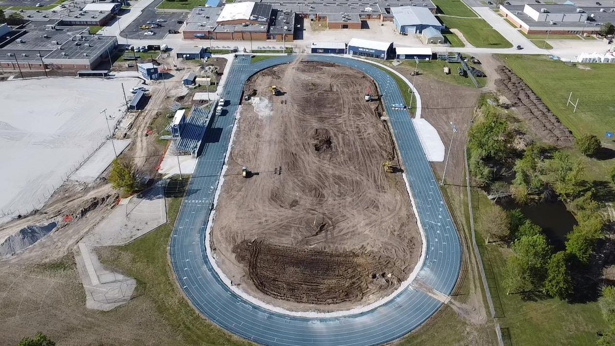 Here's a quick look at what we're doing at Holden R-III School District. The baseball field is ready for turf and excavation has began on the football field! #football #baseball #turf