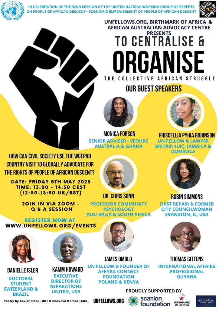 Join Us this Friday🙌 Register unfellows.org/events <a href="/UNFELLOWSORG/">UNFELLOWS.ORG</a> <a href="/birthmarkafrica/">BIRTHMARK OF AFRICA</a>