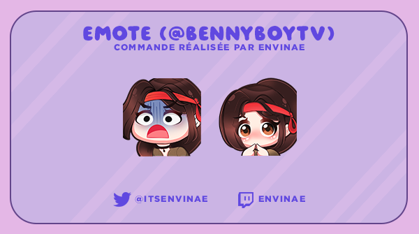 itsenvinae's tweet photo. 🌼 Emotes de Yui Kimura pour BennyBoyTV 🌼
➡️ RTs et likes appréciés afin de me donner de la visibilité 🫶
#emoteartist #emotes #twitchaffiliate #commissionsopen #yuikimura #deadbydaylight #dbdemotes #dbd https://t.co/3LRjyhPcvU