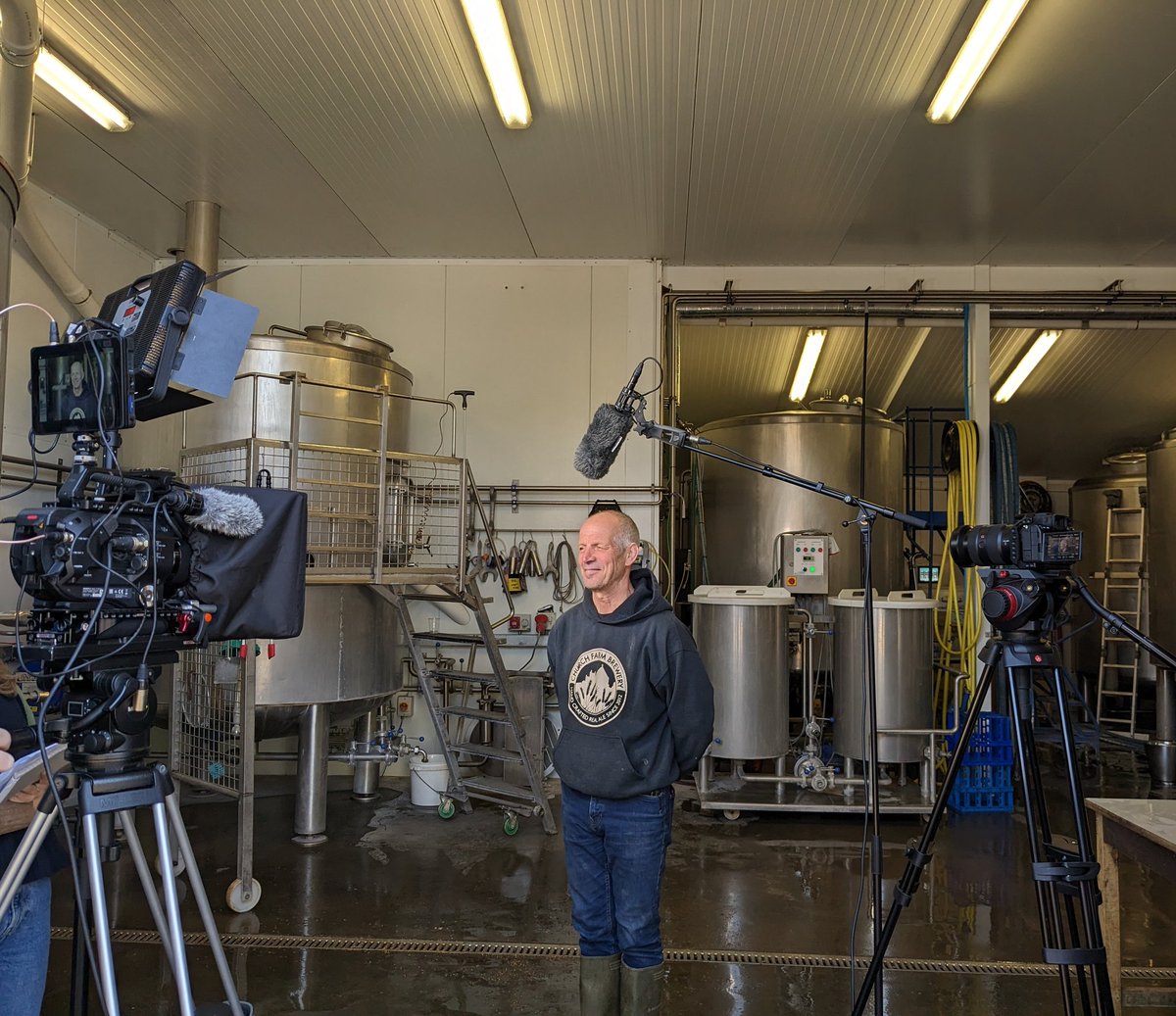 It was a beautiful day filming our latest #ATETA case study <a href="/ChurchFarmBrew/">Church Farm Brewery</a> today. This family-run craft brewery has been working with our team to find ways to repurpose the waste heat that is otherwise lost in their heating and cooling processes.