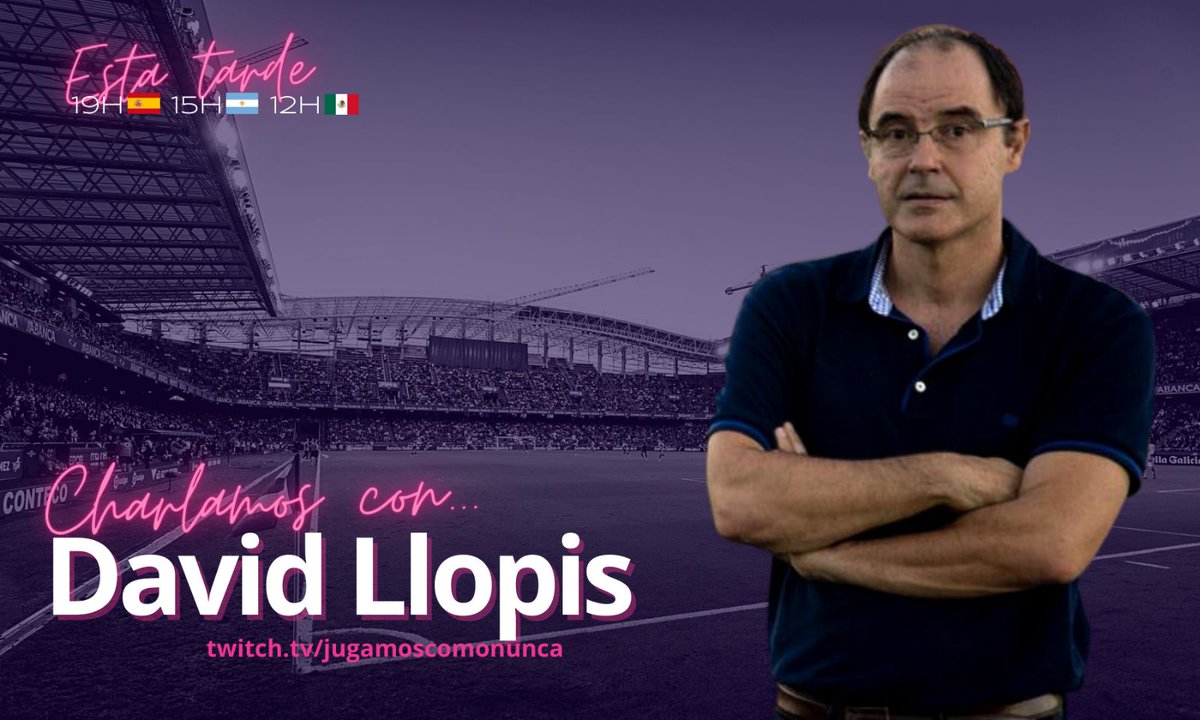 🧠 Psicología aplicada al #deporte

Charlamos con <a href="/DavidLlopisPS/">David Llopis Goig</a> sobre la psicología aplicada al fútbol en etapas formativas.

Pásate por el chat y pregúntale tus dudas♥️

⏰ 19h

twitch.tv/jugamoscomonun…
twitch.tv/jugamoscomonun…
twitch.tv/jugamoscomonun…