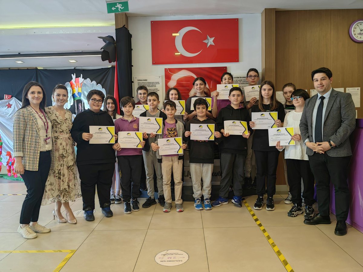 8.Ulusal Tales Matematik Yarışmasına katılan öğrencilerimize sertifikaları kampüs müdürümüz Sn. <a href="/Gulinsinan/">Gülinsinan</a> tarafından takdim edildi. Final turuna kalan 6. Sınıf öğrencimiz Nedim Kerem KABASAKAL'ı ve katılan diğer tüm öğrencilerimizi tebrik eder, başarılarının devamını dileriz