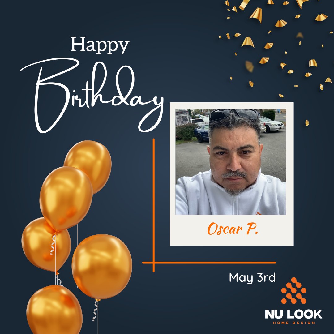 NuLookHome's tweet photo. Happy Birthday to Project Manager Oscar! 
Wouldn’t know where we would be without you. A team player and leader out in the field!

#HappyBirthday #MeetTheTeam https://t.co/Lnc1F69zI4