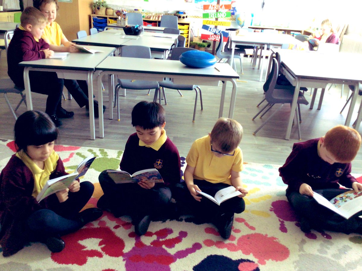 Our first reading club, and Year Two are enjoying their choice of chapter books 📚 #lovetoread #lostinabook