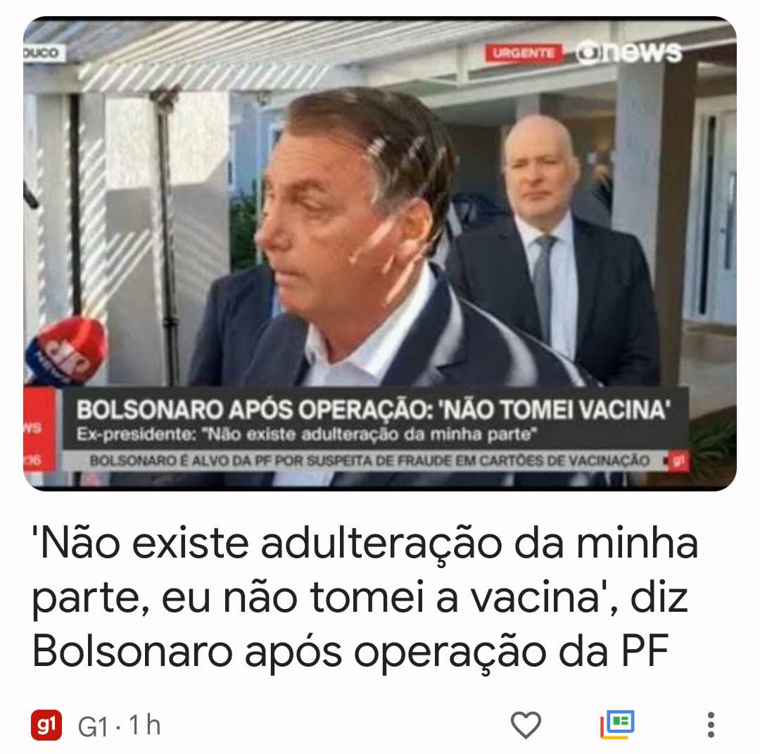 JerrieAlves's tweet photo. Bolsonaro , alvo da PF por suspeita de Fraude no cartão de Vacina. 😂😂😂 Realmente o nosso país tá virando Piada. https://t.co/805JuHc8Kr