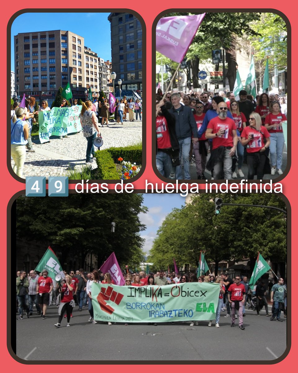 Llevamos 4️⃣9️⃣días de huelga indefinida y no vamos a parar.
Que no se piensen que por ejecutar los más de 100 despidos , más del 90% mujeres , vamos a dejar que estos tipejos nos callen.......