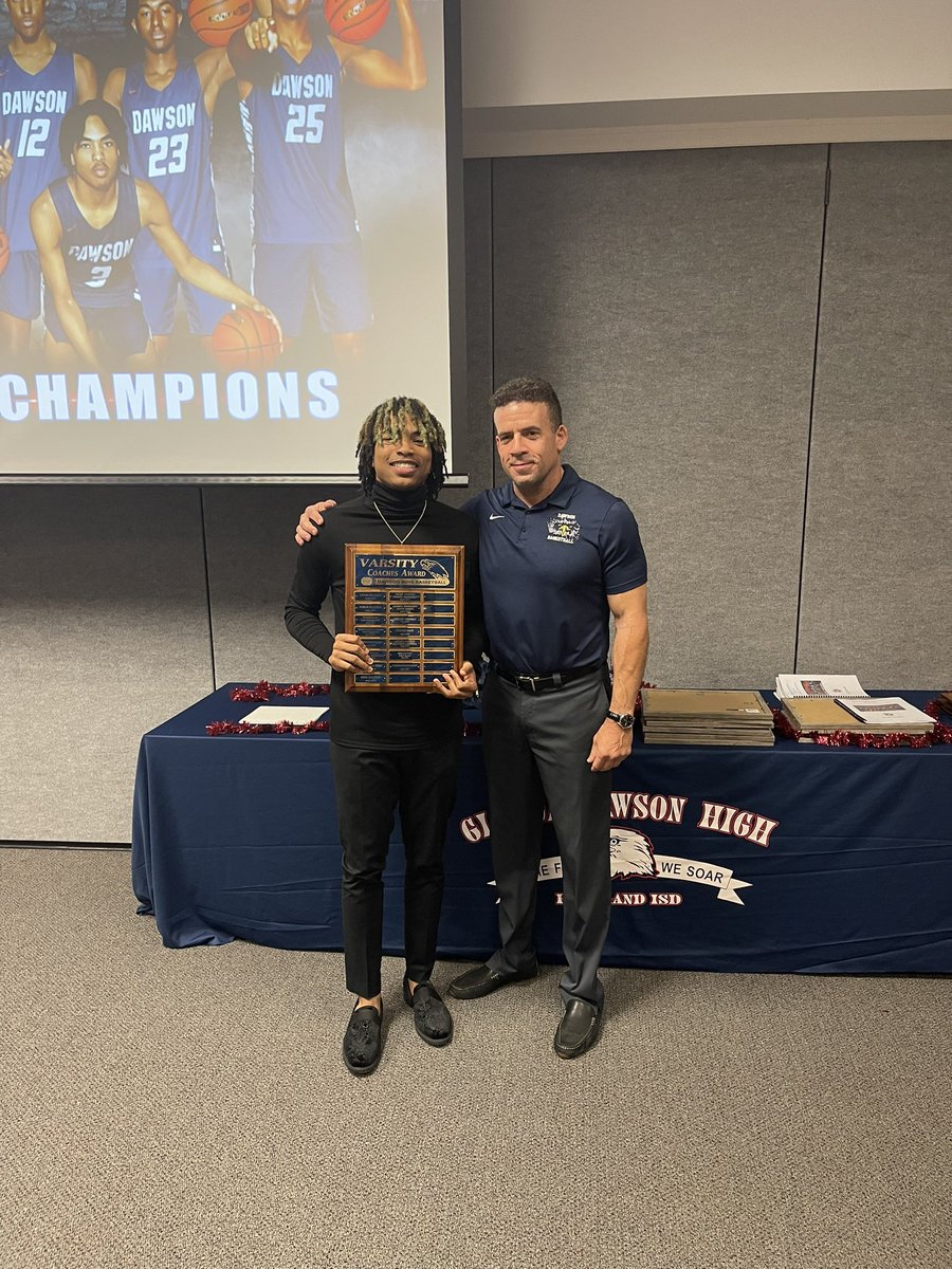 Dawson Banquet Team Awards

MVP: <a href="/jadenmiller2023/">Jaden “JMILL” Miller</a> 
Offensive POY: <a href="/Larry_Lyons_Jr/">Larry Lyons</a> &amp; <a href="/bken__5/">kendrick bailey</a> 
Defensive POY: <a href="/ChAnderson35/">Charles Anderson, Jr.</a> &amp; <a href="/ckeshawn14/">Kc</a> 
Eagle Award: <a href="/NehemiahRicha13/">Nehemiah Richardson</a> 

🏀🦅💪🏽
