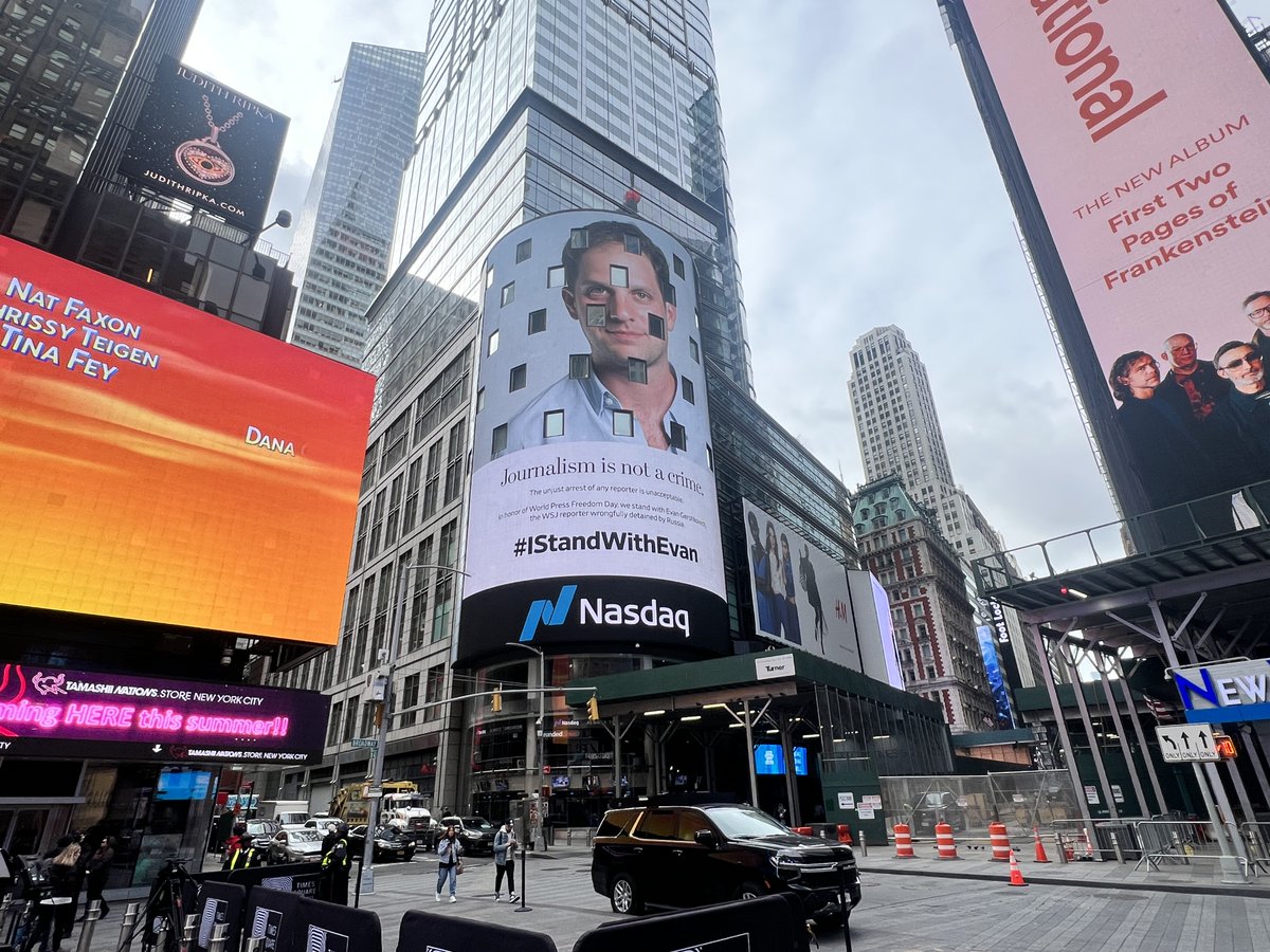 srabil's tweet image. FIVE WEEKS. That’s how long @WSJ’s Evan Gershkovich has been wrongfully detained in Russia. The world needs to know about this atrocity. Today is World Press Freedom Day, so please join us in demanding his release.
#IStandWithEvan #FreeEvan #JournalismIsNotACrime