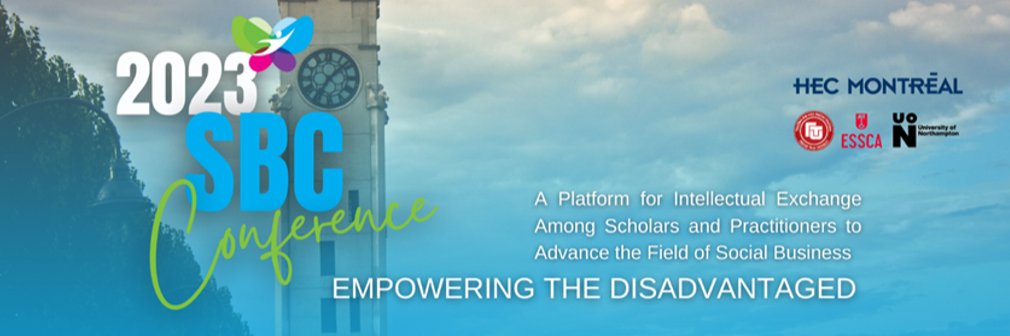 atlantic_lab's tweet photo. 📷HEC Montreal (Canada), in partnership with the University of Northampton, ESSCA and Foreign Trade University, will host the Social Business Creation (SBC) global conference in 2023 which will take place between 15 and 20 June. To register: https://t.co/mZqZ80ejp1 https://t.co/ib8RUTVBKN