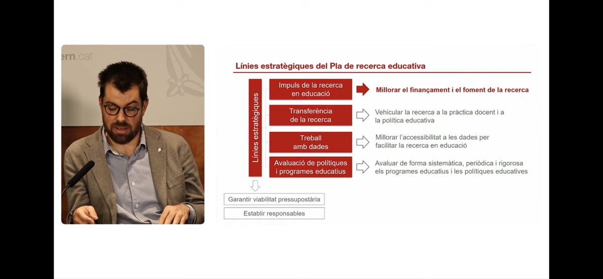 Pla de recerca educativa de Catalunya, una gran oportunitat per a l’establiment d’una agenda de recerca educativa i marcar una nova etapa en què la recerca i l’evidència en educació se situïn com a prioritat <a href="/educaciocat/">Educació</a> <a href="/recercauniscat/">Recerca i Universitats</a> <a href="/JoanCuevas/">Joan Cuevas 🎗</a> <a href="/jordiserarols/">Jordi Serarols</a> <a href="/EstelMarinCos/">Estel Marín Cos</a>