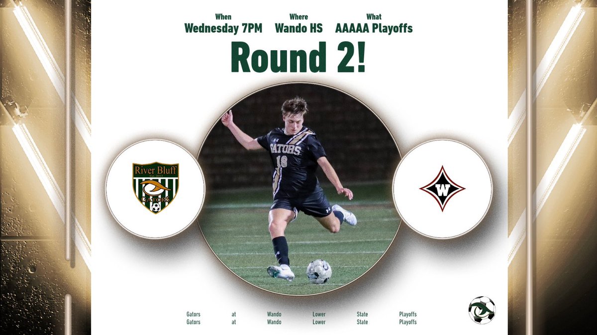 RBsoccer's tweet image. 🐊 x 🪓 

🏆: Second Round of the SCHSL 5A Playoffs