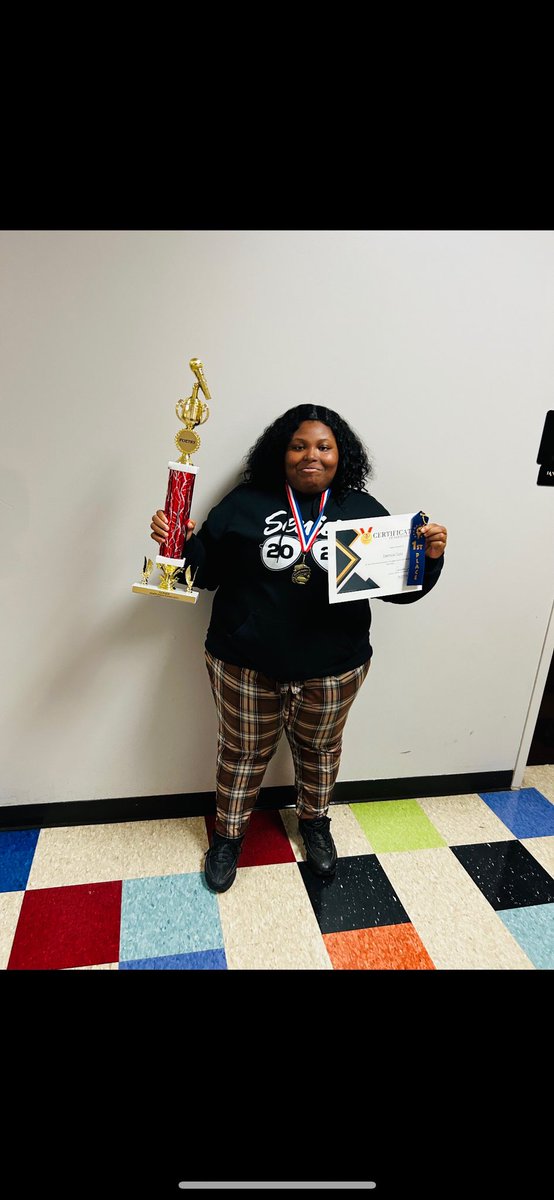 SchoolKirby's tweet photo. Cougar Nation,
Last week, multiple KHS students participated in the Agape On Air Poetry Slam competition. KHS students Bridgette Morales, Amyah Anderson, & Derrica Cole took 3rd, 2nd, & 1st! Congratulations to them!
#KirbyStrong
#CougarNation
#wearebuiltforthis
#MSCSTogether https://t.co/19K8kmunbL
