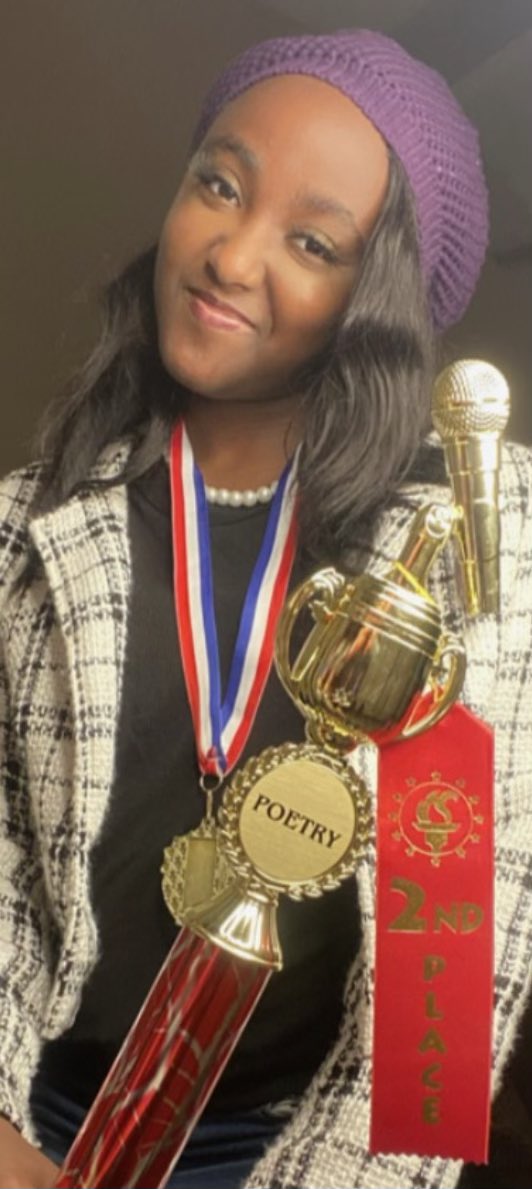 SchoolKirby's tweet photo. Cougar Nation,
Last week, multiple KHS students participated in the Agape On Air Poetry Slam competition. KHS students Bridgette Morales, Amyah Anderson, & Derrica Cole took 3rd, 2nd, & 1st! Congratulations to them!
#KirbyStrong
#CougarNation
#wearebuiltforthis
#MSCSTogether https://t.co/19K8kmunbL