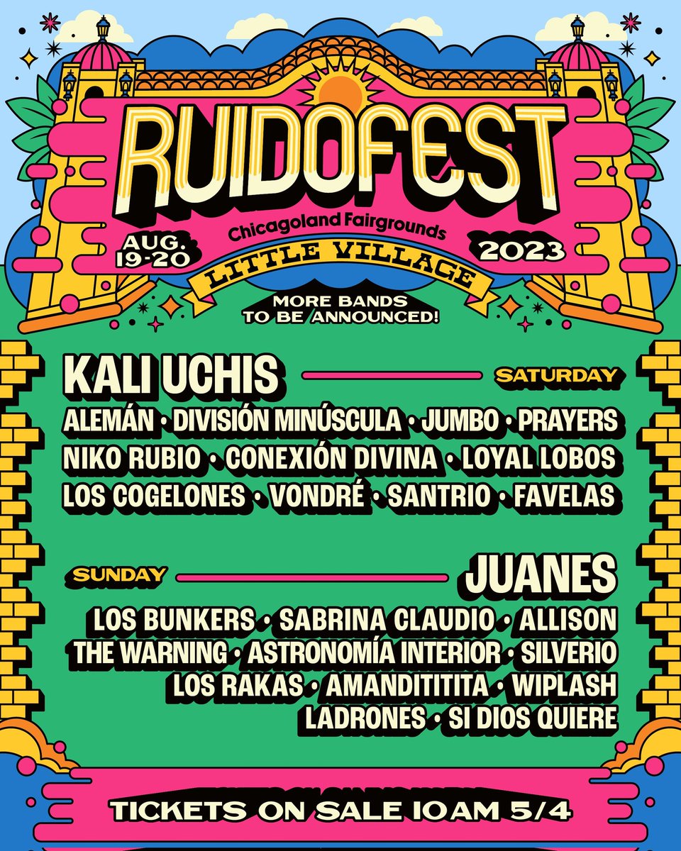 Daily_Bunkers's tweet photo. Atención 🚨
¡Fecha en Estados Unidos!
@Los_Bunkers estará en #RuidoFest en Chicago el 20 de Agosto 💥
Mañana 4 de Mayo Boletos a la venta en https://t.co/PNxZzp7Igz🎟️
#LosBunkers #VenAquí #Chicago https://t.co/X9vy1mYKIw