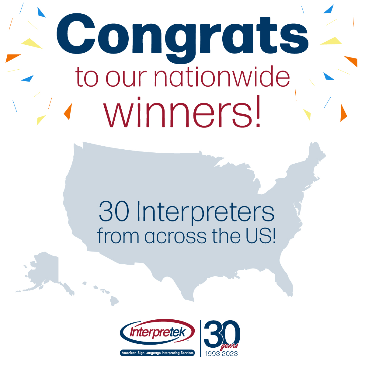 Interpretek's tweet photo. Congrats to all our lucky winners! We cannot thank our interpreters enough for their dedication to providing communication access for the Deaf and hard of hearing communities. Happy Interpreter Appreciation Day!
#InterpreterAppreciationDay #Interpreters #ASL #Interpretek https://t.co/niarePYMln