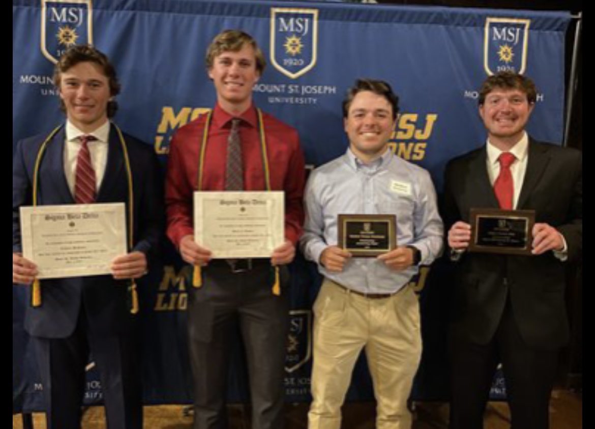 MSJ Baseball (@msj_baseball) on Twitter photo MSJ Baseball cleaning up at the School of Business Awards last night!
Zach McKenna
Derek Richter
Matt Brankamp
Aidan Post
Congratulations fellas! Keep up the great work! MSJ Baseball cleaning up at the School of Business Awards last night!
Zach McKenna
Derek Richter
Matt Brankamp
Aidan Post
Congratulations fellas! Keep up the great work!