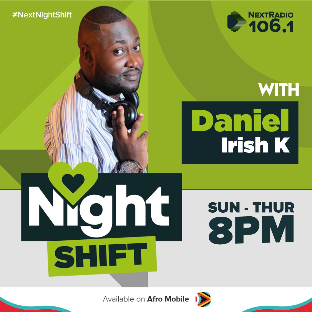 Posia2Arinaitwe's tweet photo. Tune in 106.1FM at 8pm to midnight #NexTNighTShift from Monday to Thursday on #NextRadio with #DanielIrishKanyerezi the #DoctorOfSmallAnimals. Amazing parent, friendly person to interact to, gud relationship adviser and etc. Do one thing tune in 106.1FM #NextRadio. #AFROMOBILEAPP https://t.co/X2Qq5Isc7c