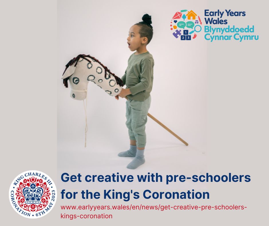 This weekend is the #Coronation  of King Charles III. To mark the occasion we've produced a set of 5 Coronation-themed activity cards for parents to get involved in with their pre-schoolers.

Download for free:
earlyyears.wales/en/news/get-cr…

#EarlyYearsWales #playlearnthrive