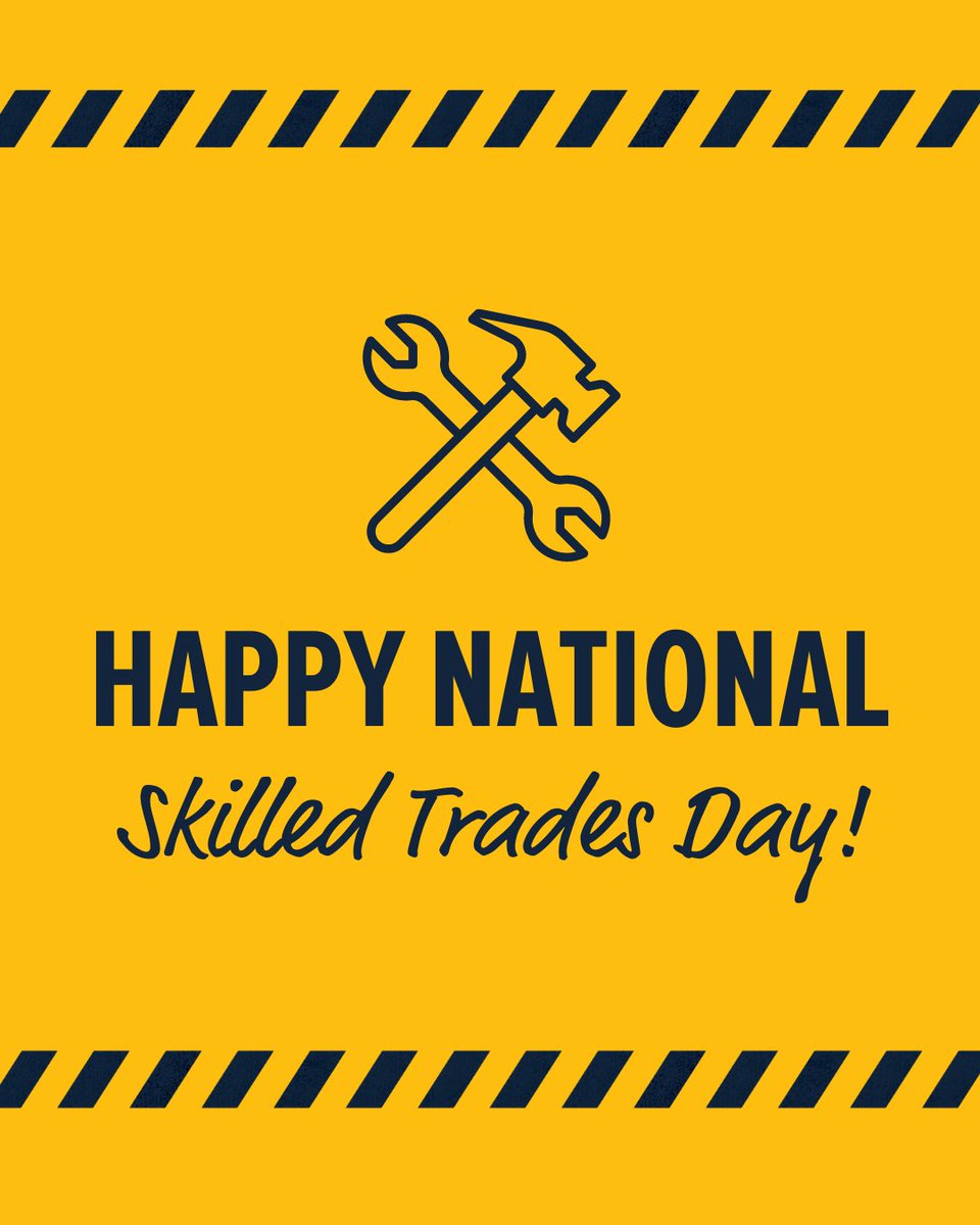 Happy National Skilled Trades Day!

#BYF #CareerStarter #NationalSkilledTradesDay