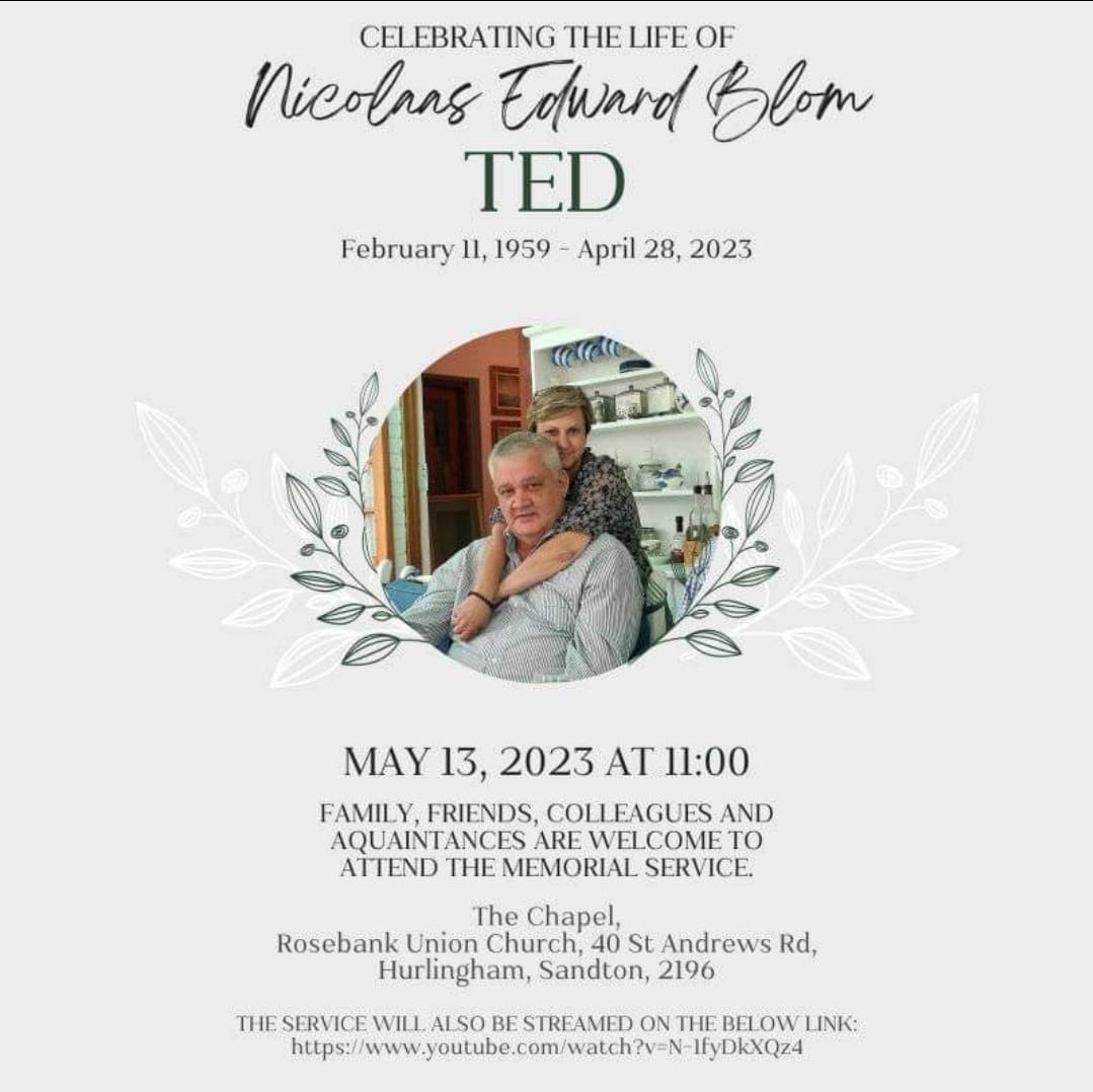 koko_matshela's tweet photo. May the soul of Ted Blom Rest In Peace. 

To God, we belong to whom we shall return https://t.co/xusWq1XmeN