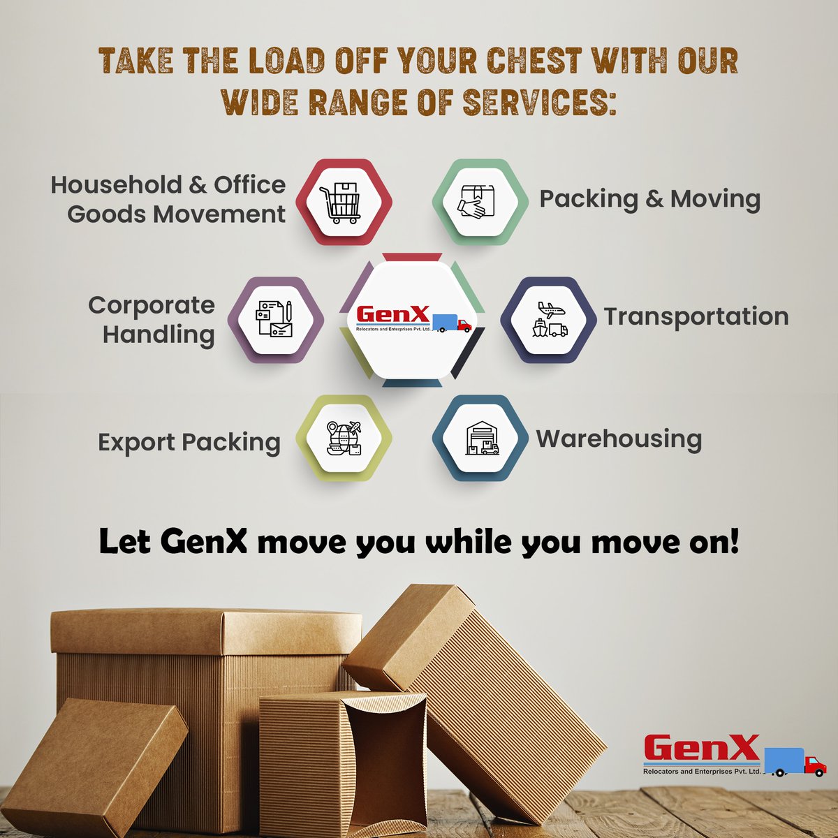 GenxRelocators's tweet photo. Moving made easy with GenX Relocators! Our team offers a wide range of relocation services, from packing to storage to transport. Whether it's a local or long-distance move, we've got you covered. Contact us today for a stress-free move. #genxrelocators #relocation https://t.co/YcxUiKYl8Z