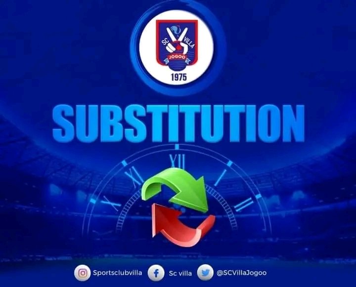 SCVillaJogoo's tweet image. ⏰ 75 | 𝐂𝐇𝐀𝐍𝐆𝐄
 substitution
 
Kiwanuka | 𝐎𝐍 |
Sserubiri | 𝐎𝐅𝐅 |

Maroons 1-0 SC Villa 

#MarVil | #SCVUpdates | #UPLLIVE