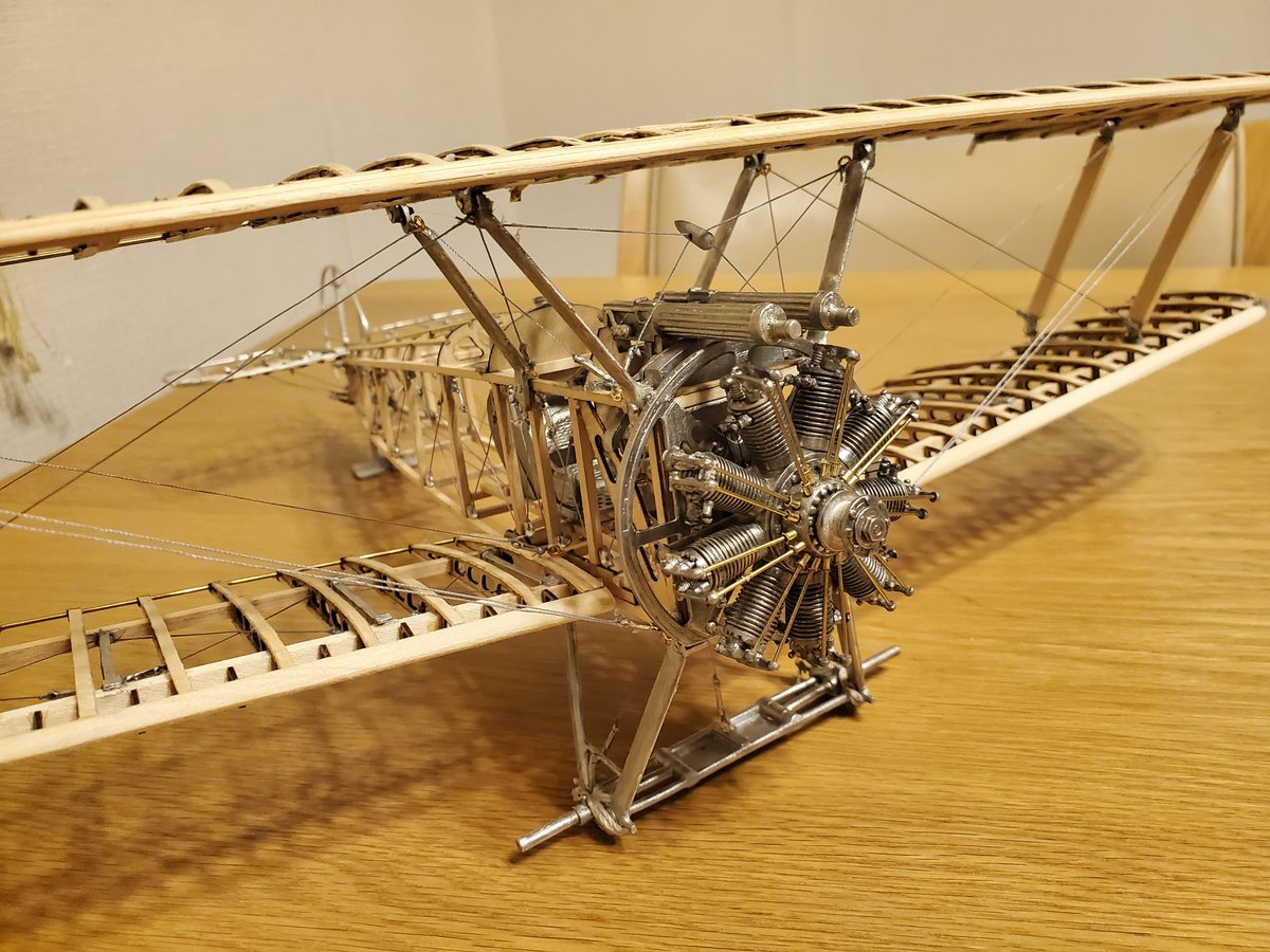 Modeler1221's tweet photo. 1/16 Biplane modelSopwith Camel F.1 (Model Airways)
夕方から夜まで5時間程作業して上下に翼間のリギング終わり。あとはプロペラ削り。
#Sopwithcamel #複葉機 #模型飛行機 #biplane #modelaircraft #modelaiplane
#modelairwayskits #modelairplanes #airplanemodel https://t.co/A2vfIkXEBf